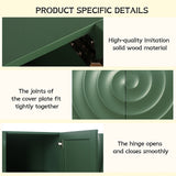 Sideboard Buffet Cabinet, 59"Green Accent Cabinet with 4 Doors