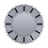 Accent Mirror - Beveled Mirrored Finish with Faux Stone Inlays