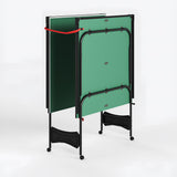 8 FT Foldable Portable Ping Pong Table with Quick-Clamp Net & Post Set, Indoor &