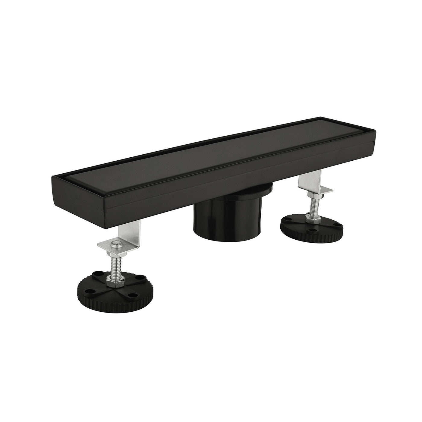 12 Inch Linear Shower Drain with Hair Strainer and Leveling Feet