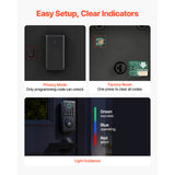 Keyless Entry Door Lock with Handle Set, Electronic Keypad Deadbolt