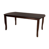 Dark Cherry Mango Veneer Dining Table with Extension Leaf