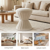 Multifunction Velvet Ottoman, Upholstered Vanity Stool Chair
