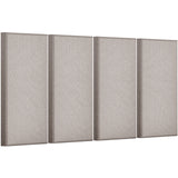 Acoustic Wall Panels 2in Thick 23.6 x 11.8in Self-Adhesive Camel