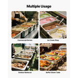 1 Pack Stainless Steam Hotel Pan, Full Size Table Steam Pan