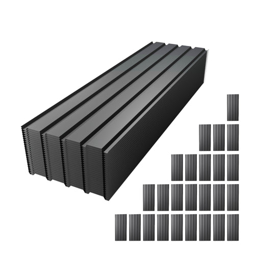 Galvanized Metal Roof Panels 61" Length 25 Pieces Waterproof