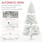 HOMCOM 9ft Tall Artificial Christmas Tree, Unlit Xmas Tree with 2132 Branch Tips