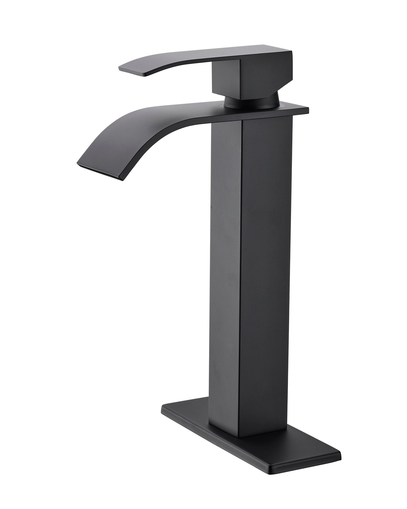 Single Handle Waterfall Spout Bathroom Vanity Faucet
