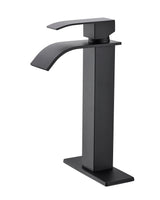 Single Handle Waterfall Spout Bathroom Vanity Faucet