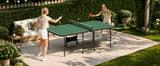 8 FT Foldable Portable Ping Pong Table with Quick-Clamp Net & Post Set, Indoor &