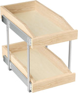 2 Tier Pull Out Cabinet Organizer, Soft Close Drawers