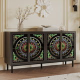 60.3 "Decorative Cabinet with 4 doors