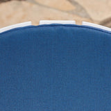 Dark Blue Chair Cushion, Set of 2