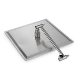 10" Square Brushed Nickel Rain Shower Head Stainless Steel