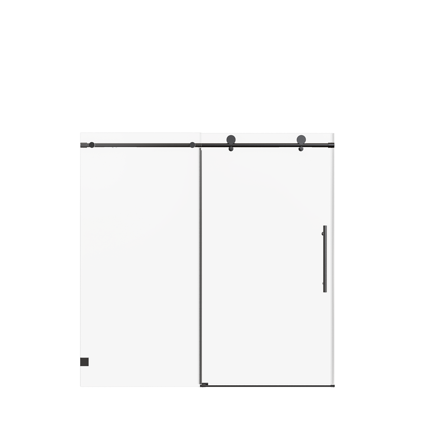 Frameless Single Sliding Soft-Close Shower Door 56-60"W x 60"H