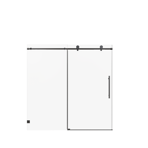 Frameless Single Sliding Soft-Close Shower Door 56-60"W x 60"H