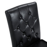 Set of 4 Metal Dining Chair Black
