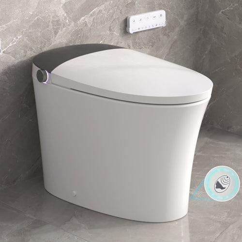 Smart Toilet Bidet Elongated ADA Height Heated Seat Dual Flush