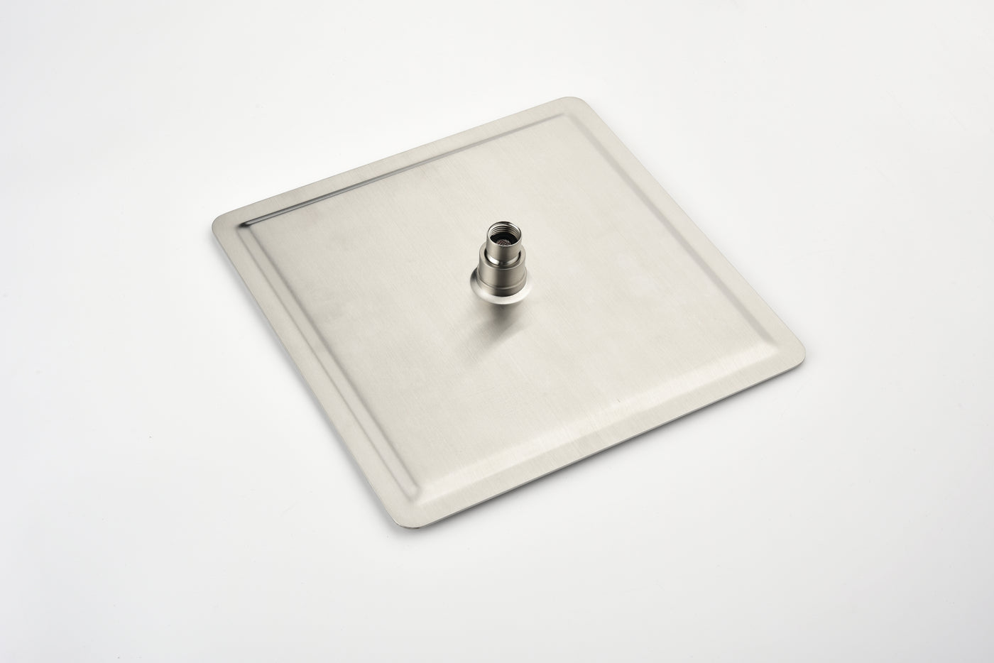 16 Inch Square Rain Shower Head Brushed Nickel Stainless Steel