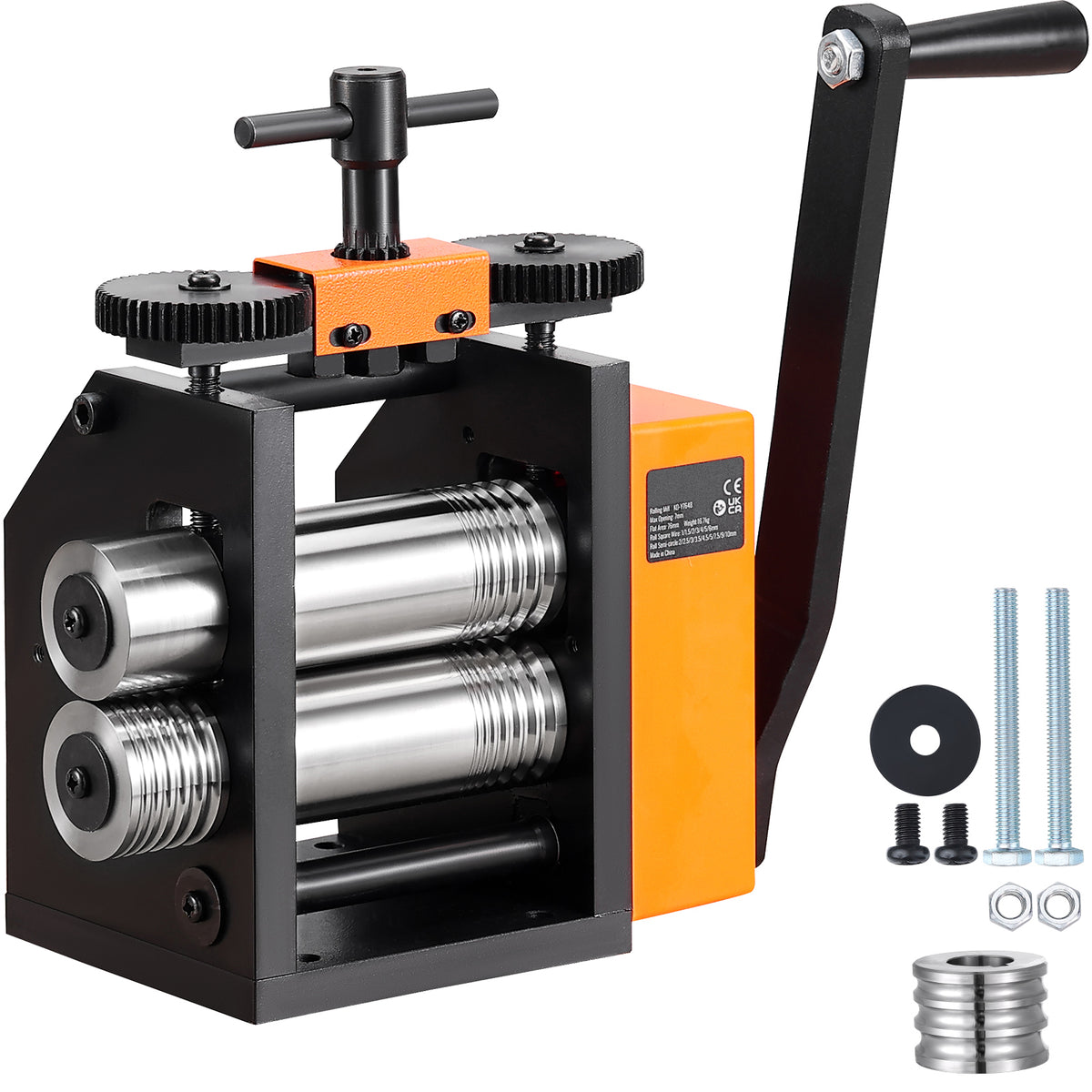 Rolling Mill, 2.95"/75 mm Jewelry Rolling Mill Machine, 1: 2 Gear Ratio