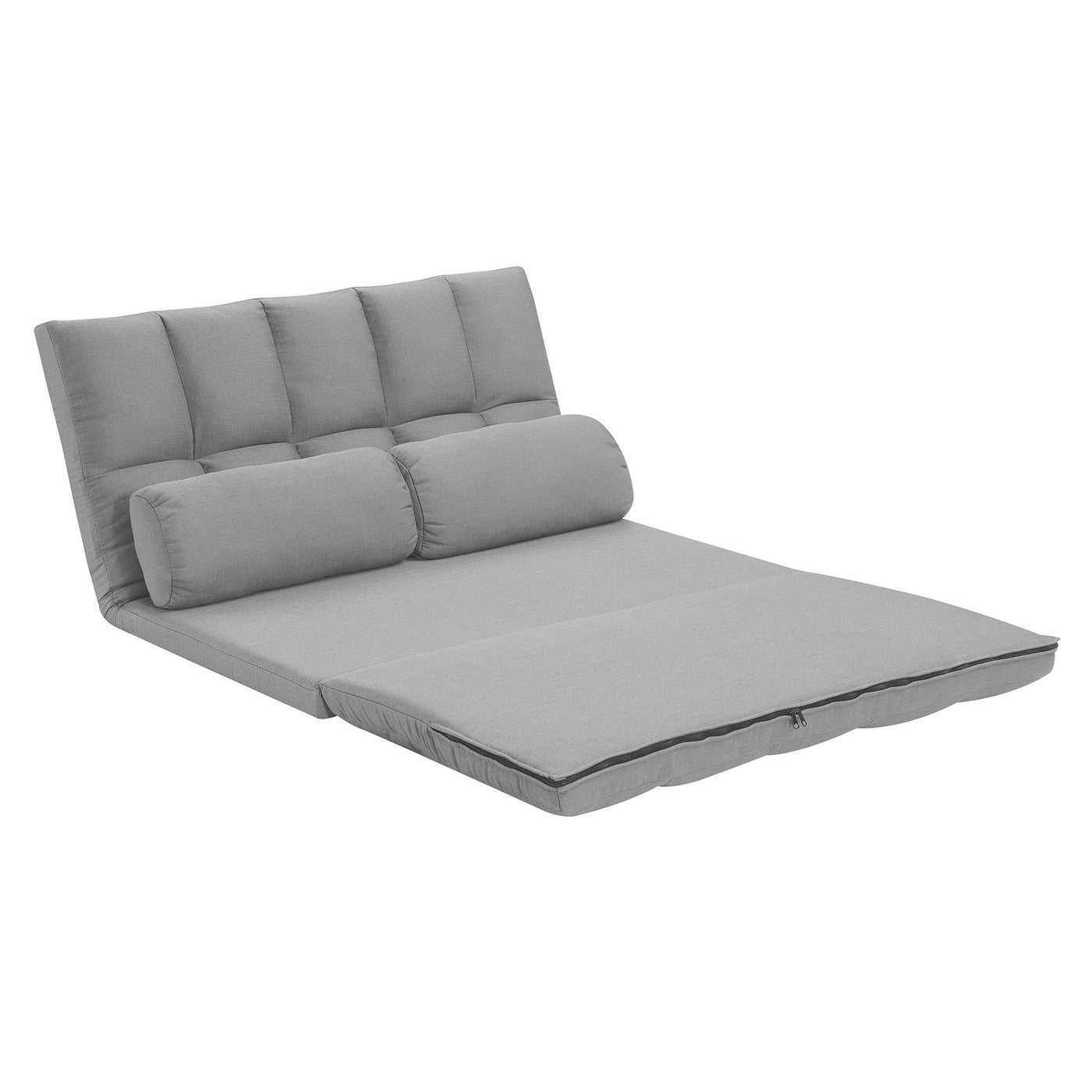 3-Fold Sofa Bed with High-Density Foam & 2 Pillows