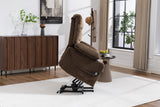 Velvet Recliner Power with Massage Brown