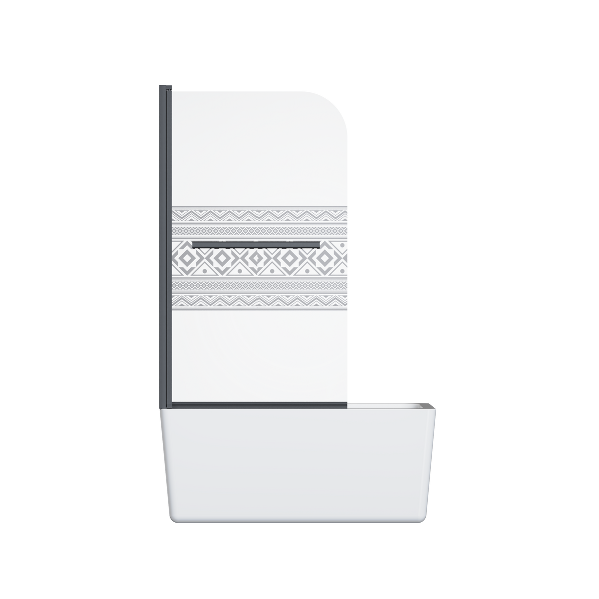 32.in W x 55.in H Shower Door Bathtub