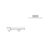 Floating Wall Shelves Set of 2 - Matte Finish - 31.5"W