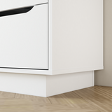 9-Drawer Engineered Wood Dresser White 63"