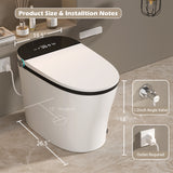 Smart Toilet with Bidet Built in, ADA One-Piece Toilet Auto Open/Close & Flush