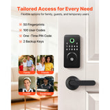 Fingerprint Door Lock Set, Electronic Biometric Deadbolt Keyless Entry Door Lock