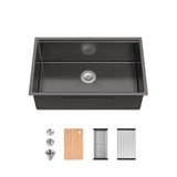 Stainless Steel Undermount Kitchen Sink 30"x19" Single Bowl