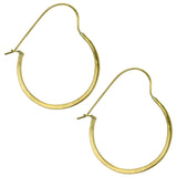 Sasa Hoop Brass Earrings