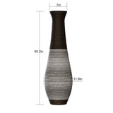 Hand-Woven PVC Rattan Floor Vase, 39.3 Inch Tall Decorative Vase