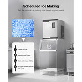 Commercial Ice Maker Machine - Head, 300 Lbs/Day Stainless Steel Ice Machine