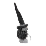 Set of 2, 6x4x20' Fabric Black Gnome with 'Boo' Banner, for Halloween Decor