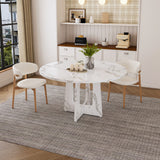 Engineered Wood Dining Table White