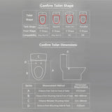 Smart Bidet Toilet Seat with Side Knob Adjustable Heated Seat
