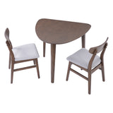 Engineered Wood Dining Set Brown