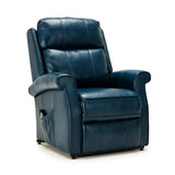 Electric Lift Chair Recliner Navy Blue Faux Leather