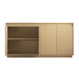 4 Door Sideboard Buffet Cabinet with Power Outlet