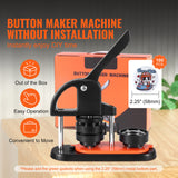 Button Maker Machine, 2.28 inch/58mm Pin Maker with 100pcs Button Parts, Ergonom