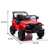 12V Kids Ride On Electric Truck Car W/Parents Control,2WD,Four-wheel suspension,
