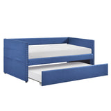 Daybed with Trundle Wood Sleeper Blue