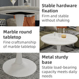 Metal Dining Table White