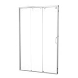 48"W× 76"H Triple Bypass Sliding Shower Door With 5/16 In. (8mm) Clear Glass