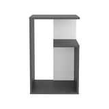 3-Tier Open Shelf Nightstand - Compact End Table - 25" High