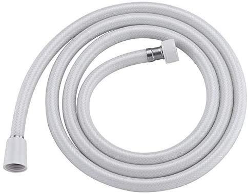 59" PVC Handheld Shower Hose Anti-Kink Flexible White