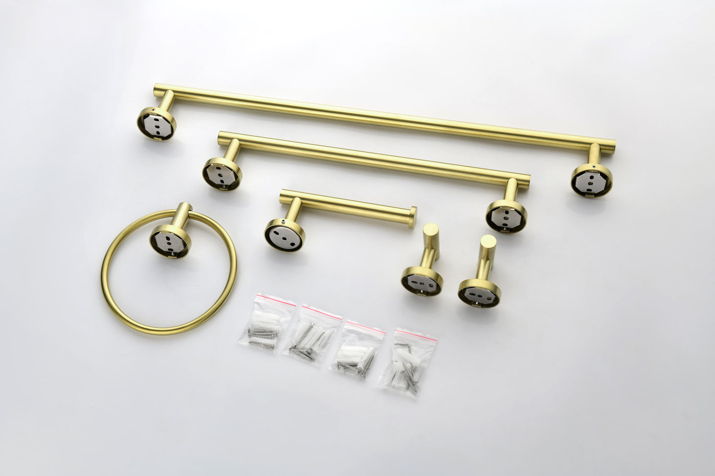 Brushed Gold Bathroom Hardware Set 6-Piece SUS304 Stainless Steel