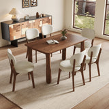 Solid Wood Dining Table Walnut